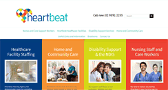 Desktop Screenshot of heartbeatnursing.com.au