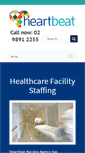 Mobile Screenshot of heartbeatnursing.com.au